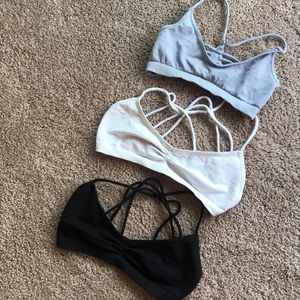 3 Free People Soft Bralettes